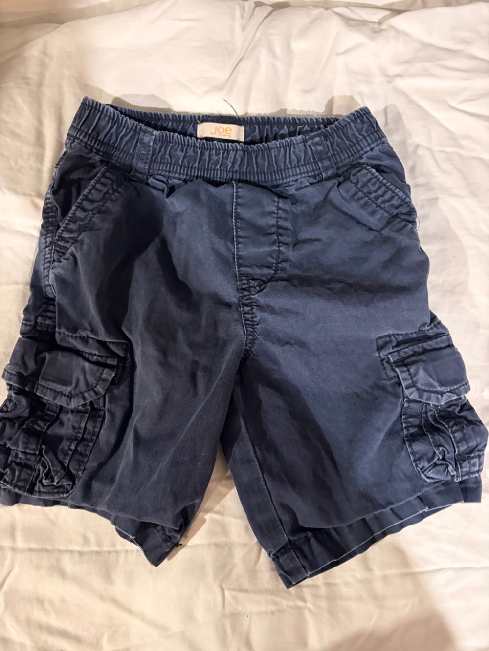 Kids Navy Cargo Shorts